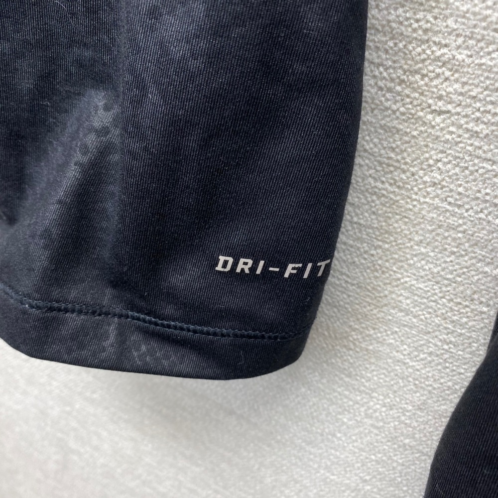 Nike Pro Womens L DriFit Pullover Half Zip Embossed Heights Top Black 695578-010 - Picture 14 of 14